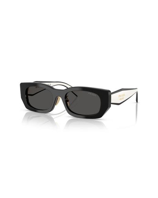Prada Gray 53Mm Pillow Sunglasses
