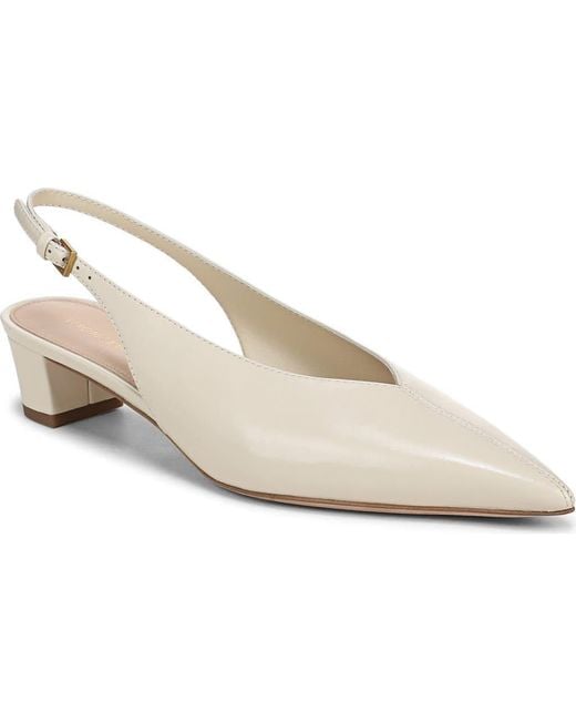 Veronica Beard White Pamela Slingback Pump