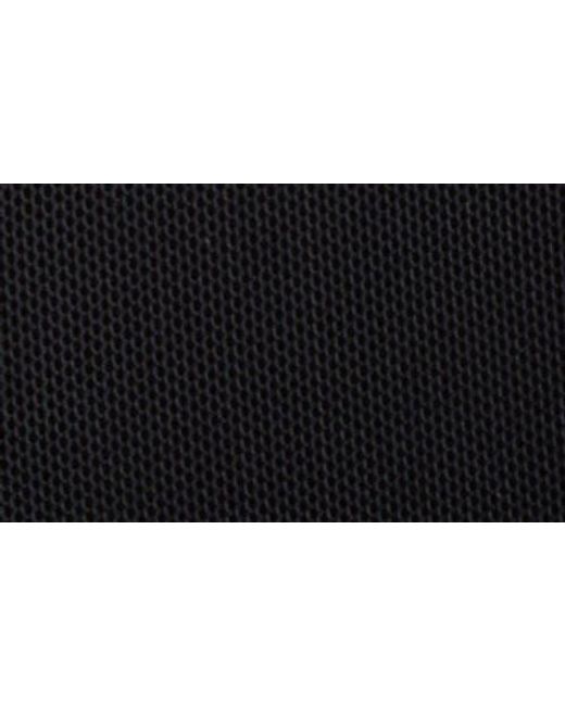 Alice + Olivia Black Delaina Faux Fur Cuff Mesh Crop Top