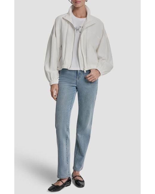 DKNY Gray 1989 Logo Jacket