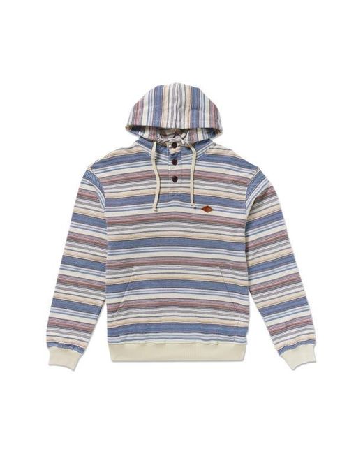 Billabong Gray Rancho Stripe Hooded Pullover for men