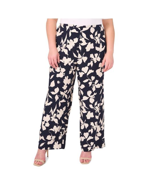 Halogen® Black Floral Wide Leg Pants