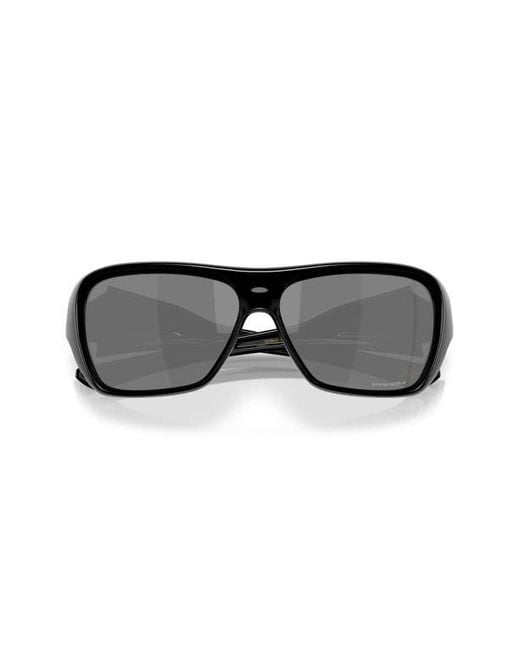 Oakley Black 60Mm Prizm Rectangular Sunglasses for men