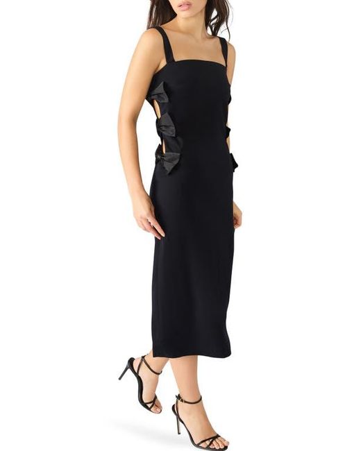 Steve Madden Blue Rene Side Bow Sleeveless Midi Dress