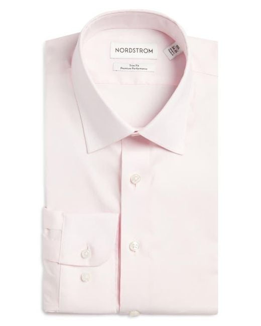 nordstrom trim fit performance dress shirt product info and reviews Nordstrom Trim Fit Premium Performance Dress Shirt in Blue Ivoris Stripe at Nordstrom, Size 15.5