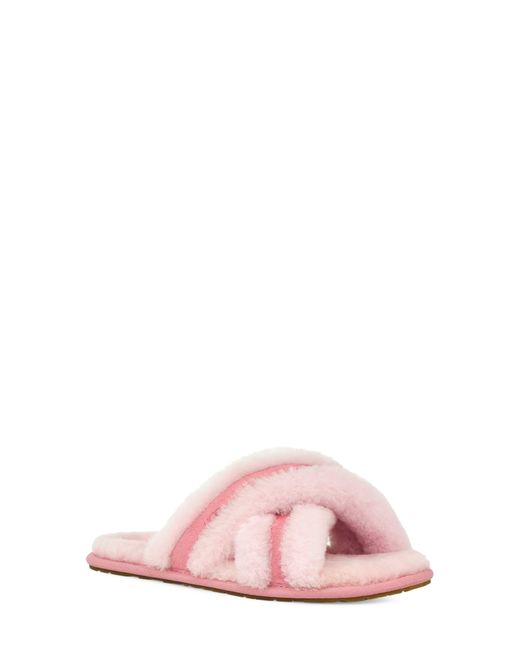 UGG ugg(r) Scuffita Genuine Shearling Slide Slipper in Pink Lyst
