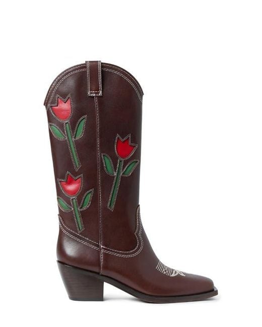 Loeffler Randall Brown Wilder Western Boot