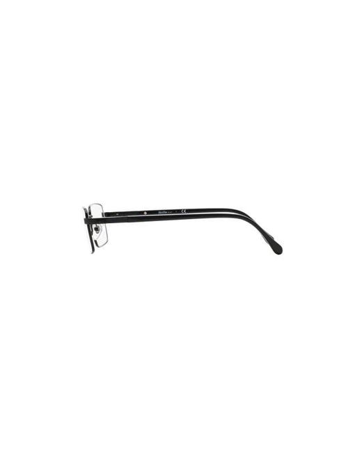 Sferoflex Black 55Mm Rectangle Optical Glasses for men