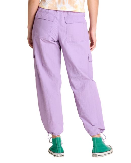Toad & Co. Purple Trailscape Water Repellent Crop Hiking Pants