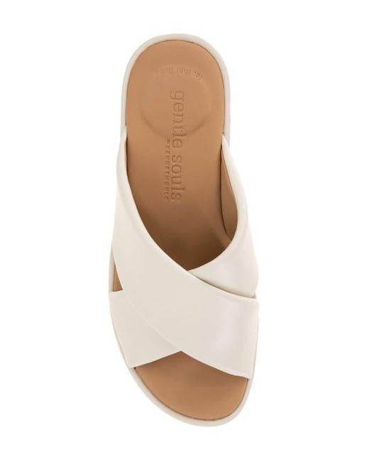 Gentle Souls Natural River Platform Slide Sandal