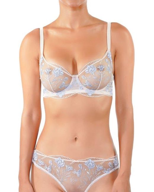 Huit Blue Boheme Underwire Bra
