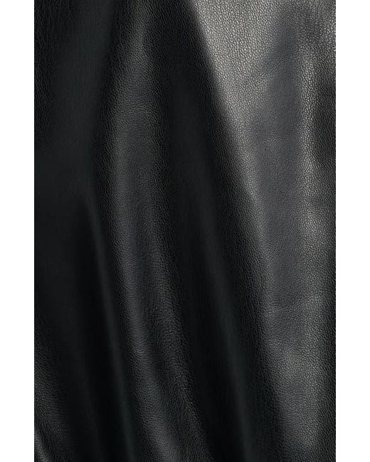 Tahari Black The Aliza Faux Leather Jacket