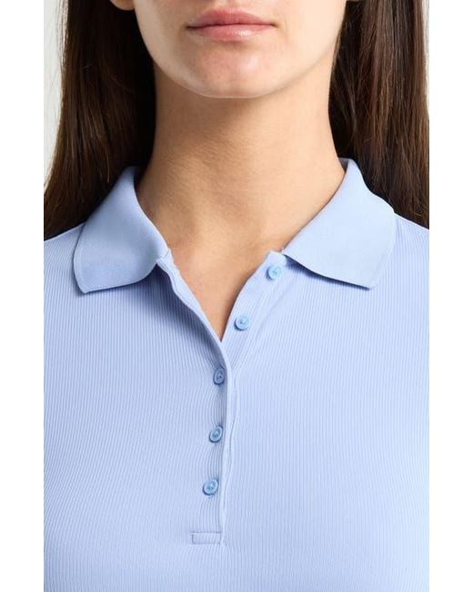 G/FORE Blue Tech Rib Golf Polo