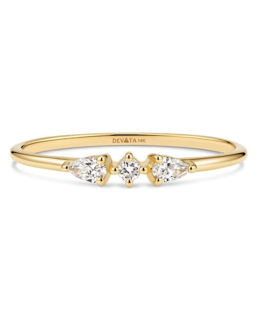 DEVATA Metallic Trio Lab Grown Diamond Ring