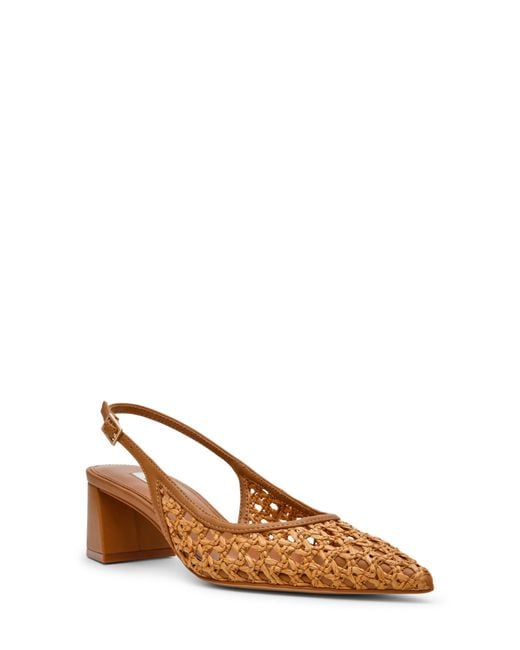 Steve Madden Brown Robyn Pointed Toe Slingback Pump