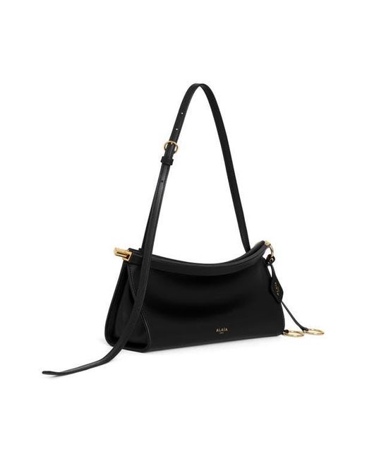 Alaïa Black Small Le Click East/West Leather Shoulder Bag