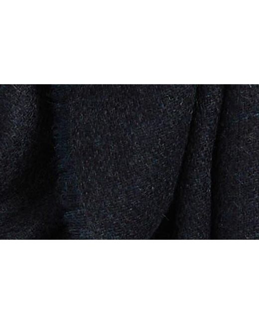 Canali Blue Textured Cashmere Scarf for men