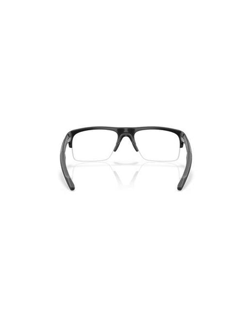 Oakley Black 56Mm Rectangle Optical Glasses for men