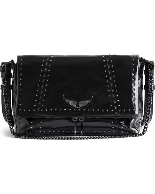Zadig & Voltaire Black Rocky Ii Leather Crossbody Bag