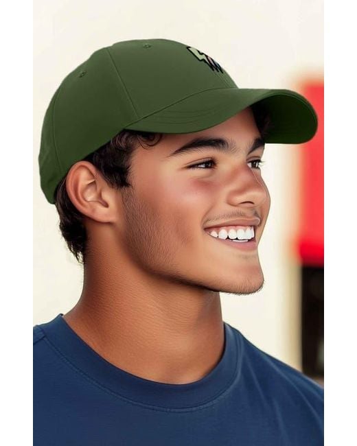 Alix Green Lightning Cap for men
