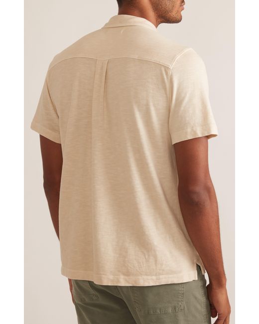 Marine Layer Natural Heavy Slub Cotton Button-up Shirt for men