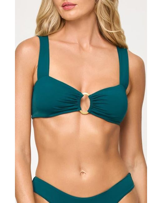 LSPACE Blue Willow Bikini Top