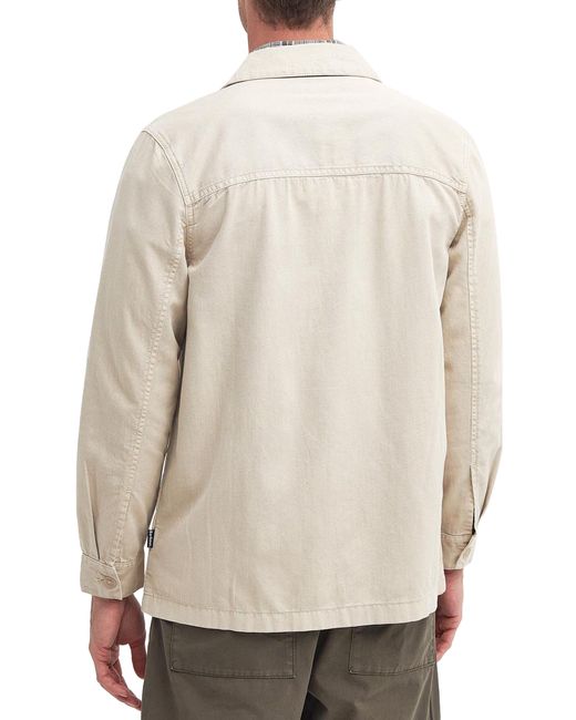 Barbour Natural Melonby Cotton & Linen Overshirt for men
