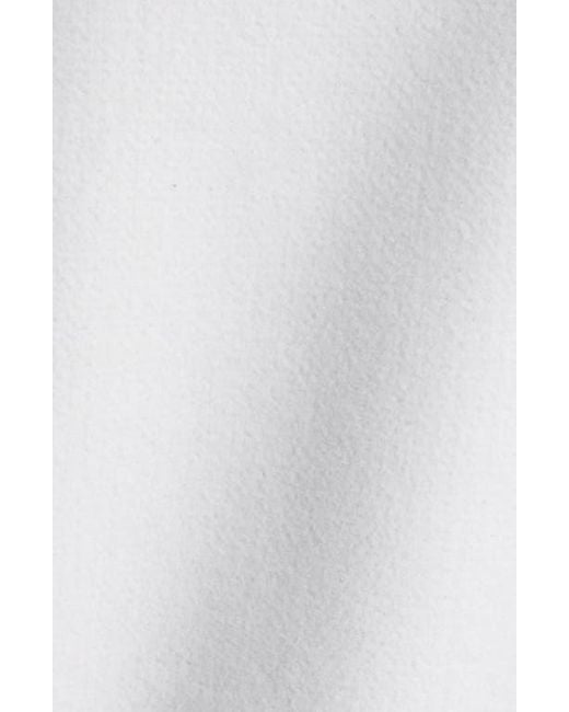 Bernardo White Felt Crop Jacket