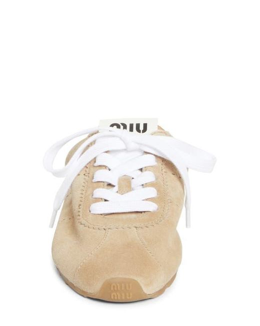 Miu Miu Natural Sneaker Mule