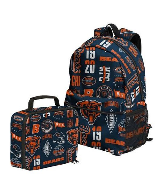 Outerstuff Blue Chicago Bears Backpack And Lunchbox Set