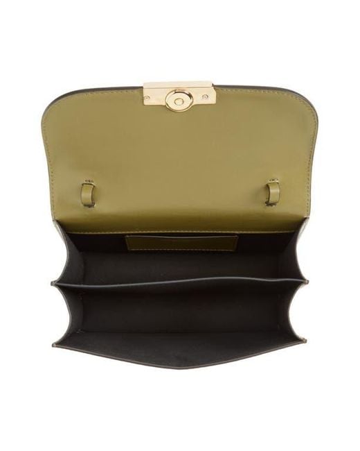 Victoria Beckham Green The Mini Dorian Leather Shoulder Bag