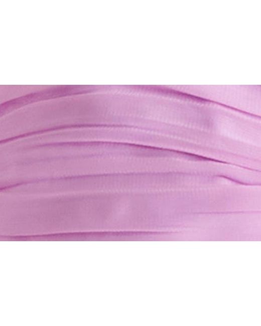 Steve Madden Purple Solange Ruched Peplum Camisole