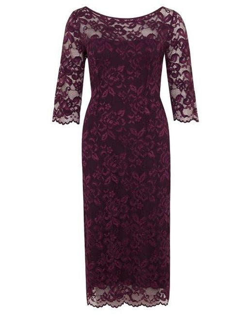 Alie Street London Red Lila Lace Dress