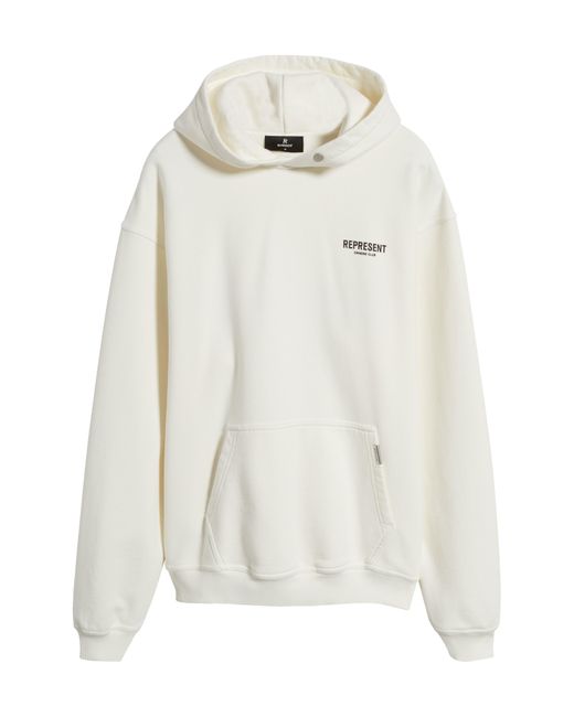 Represent White Owners Club Cotton Graphic Hoodie for men