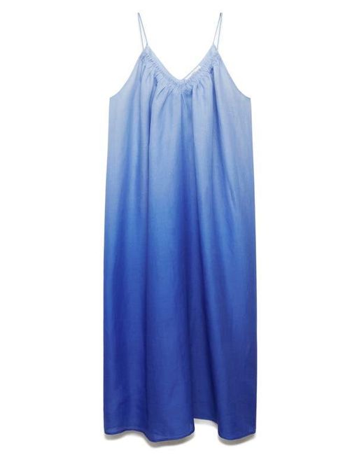 Mango Blue Ombré Ramie Nightgown
