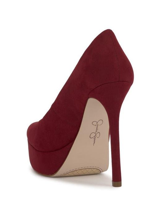 Jessica Simpson Red Sinelia Pointed Toe Platform Pump
