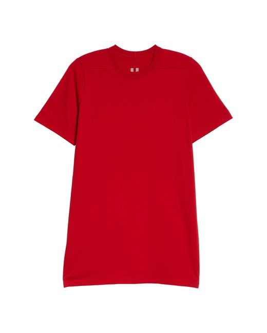 Rick Owens Red Level T Longline T-shirt for men