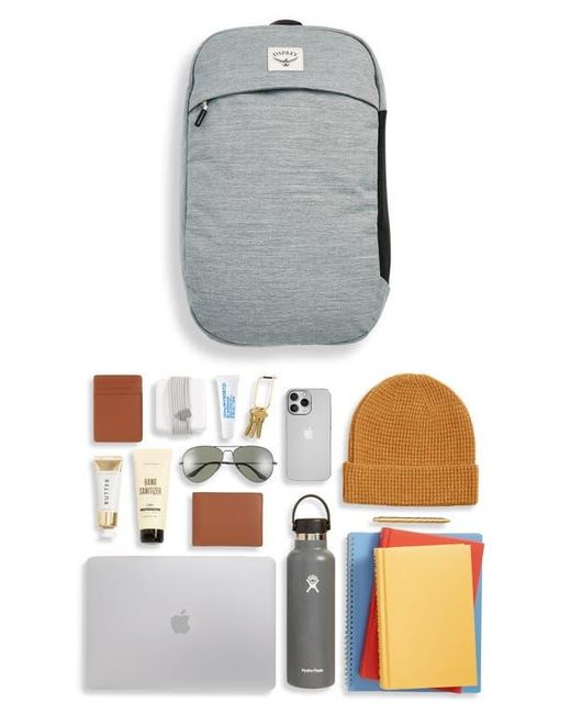 Osprey Gray Large Arcane Recycled Polyester Commuter Backpack for men