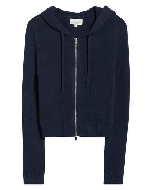 PacSun Blue Skylar Front Zip Sweater Hoodie
