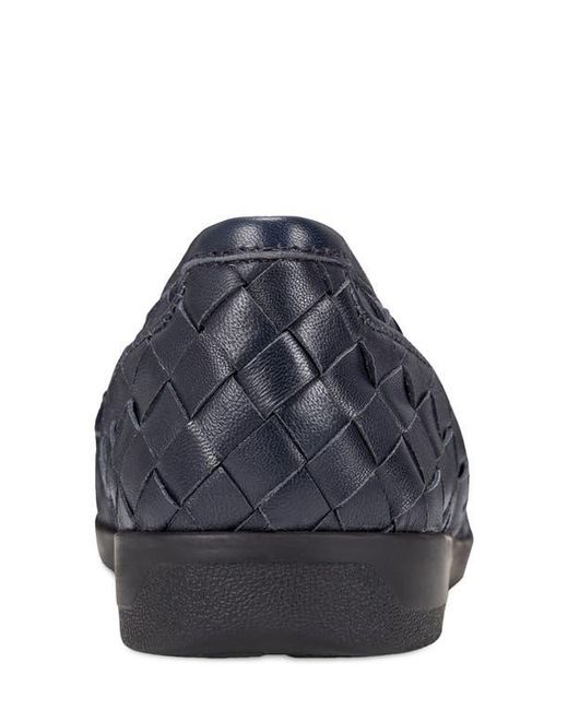 Easy Spirit Blue Devit Woven Apron Toe Flat