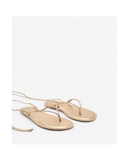 Mango Brown Strips Sandal