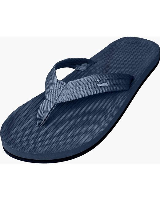 indosole Blue Responsibly-Made Tire Sole Easy Living Flip Flops for men