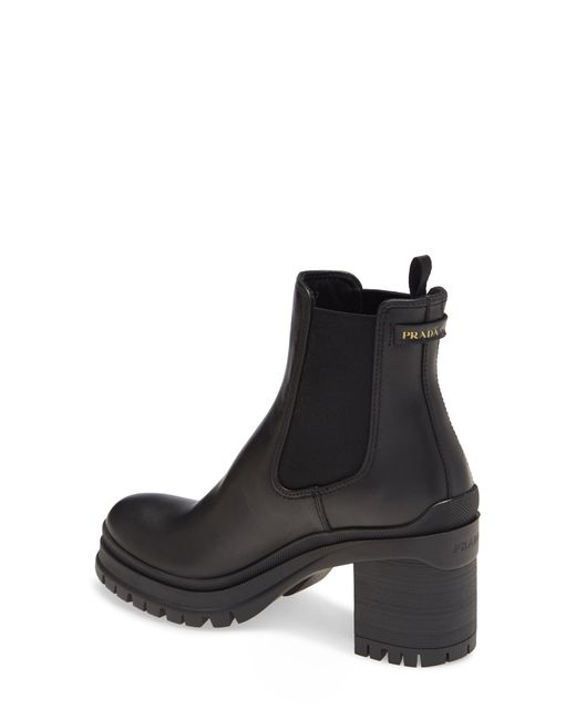 prada lug sole canvas boots