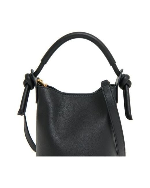 Mansur Gavriel Black Mini Mini Fortuna Bucket Bag