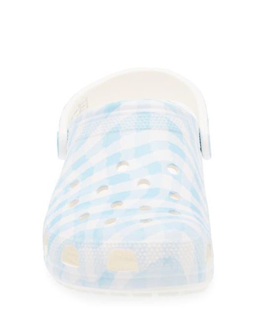 CROCSTM White Classic Gingham Clog