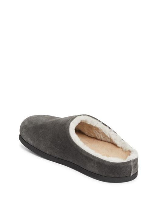 Common Projects Gray Suede & Genuine Shearling Clog