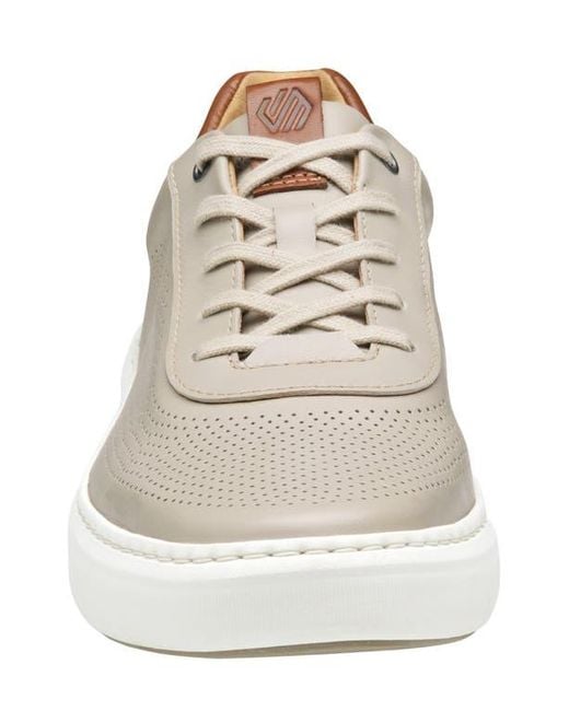 Johnston & Murphy White Anders Perforated Sneaker for men