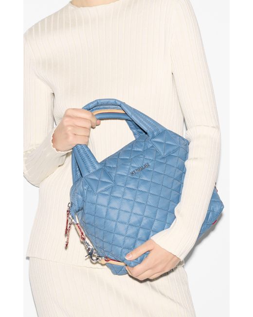 MZ Wallace Blue Small Sutton Deluxe Tote