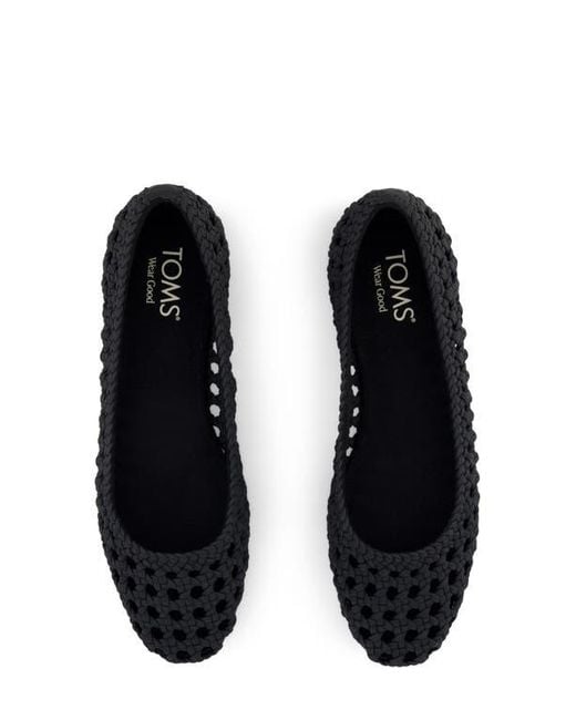 TOMS Black Briella Flat