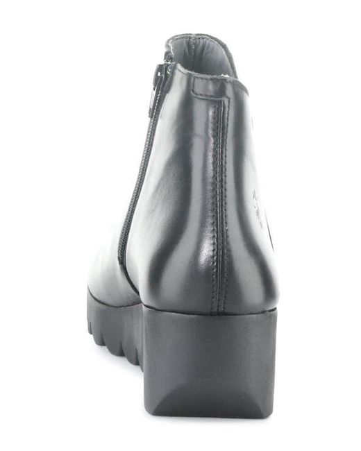 Fly London Gray Vang Wedge Bootie